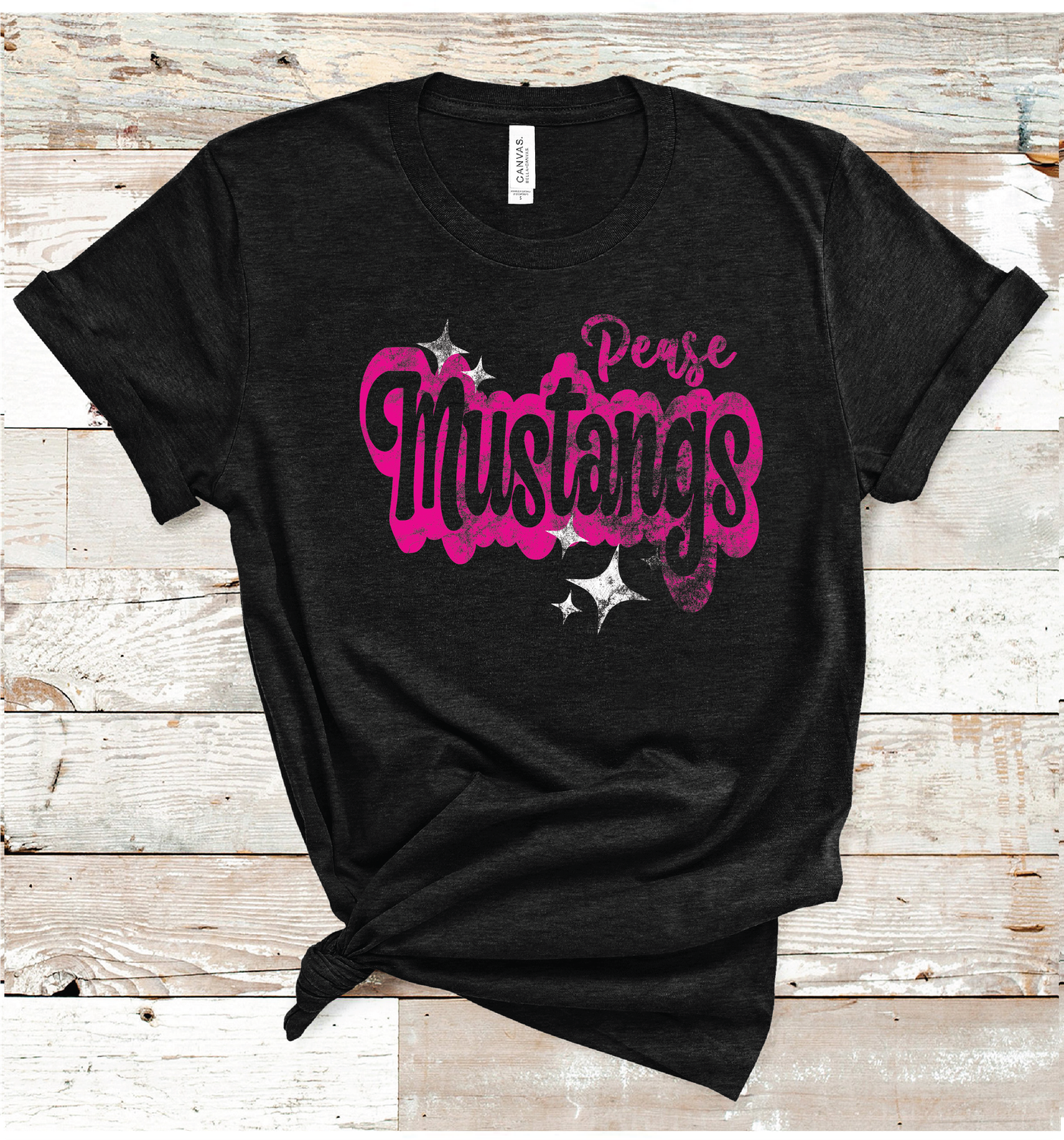 2024 PEASE MUSTANGS PINK WORDING (HEATHER BLACK)