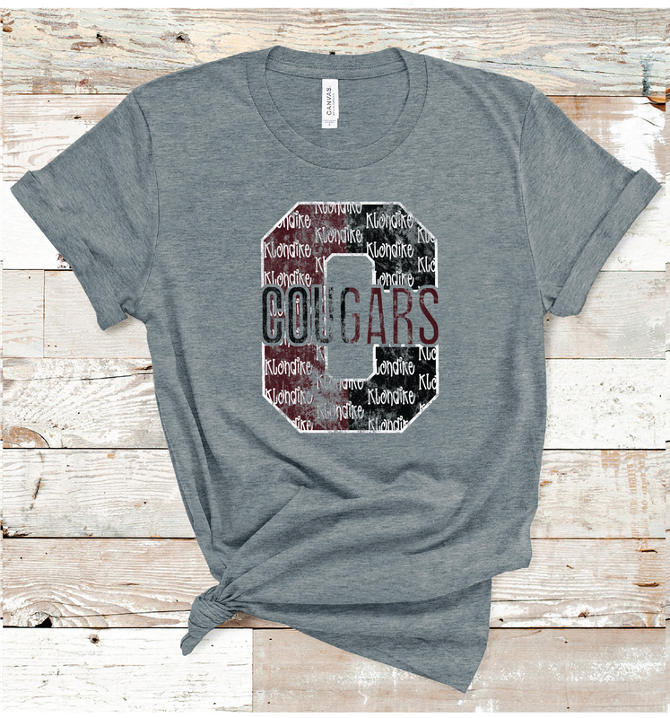 2024 KLONDIKE COUGARS LETTER ( DARK GRAY)