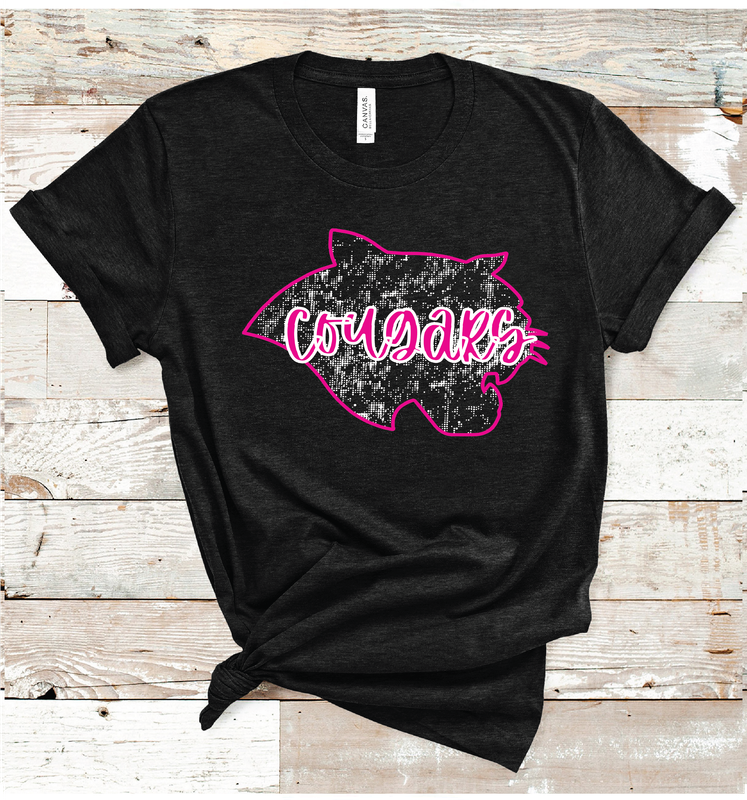 2024 KLONDIKE COUGARS PINK MASCOT ( HEATHER BLACK)