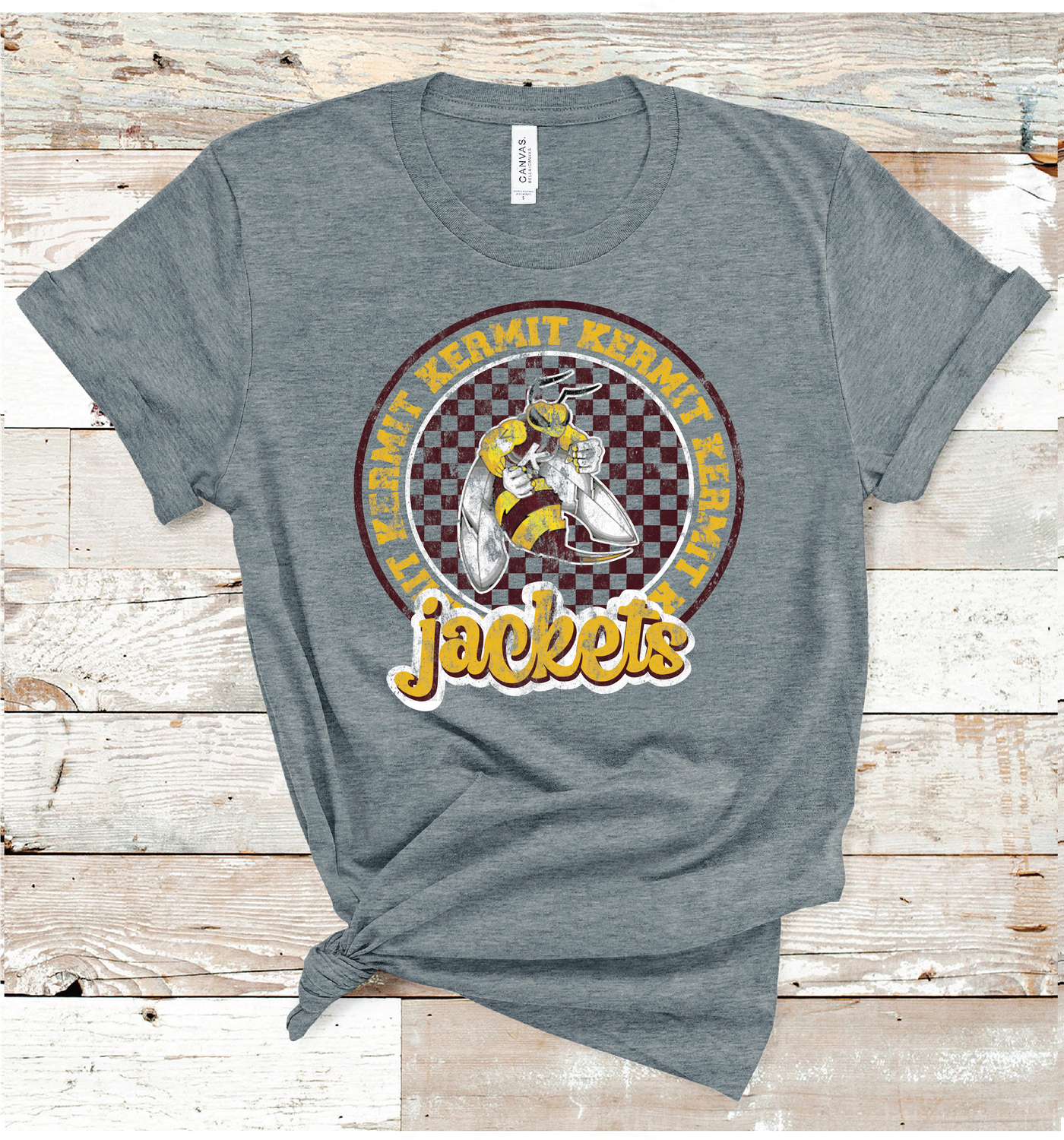 2024 KERMIT CHECKERED CIRCLE (DARK GRAY)