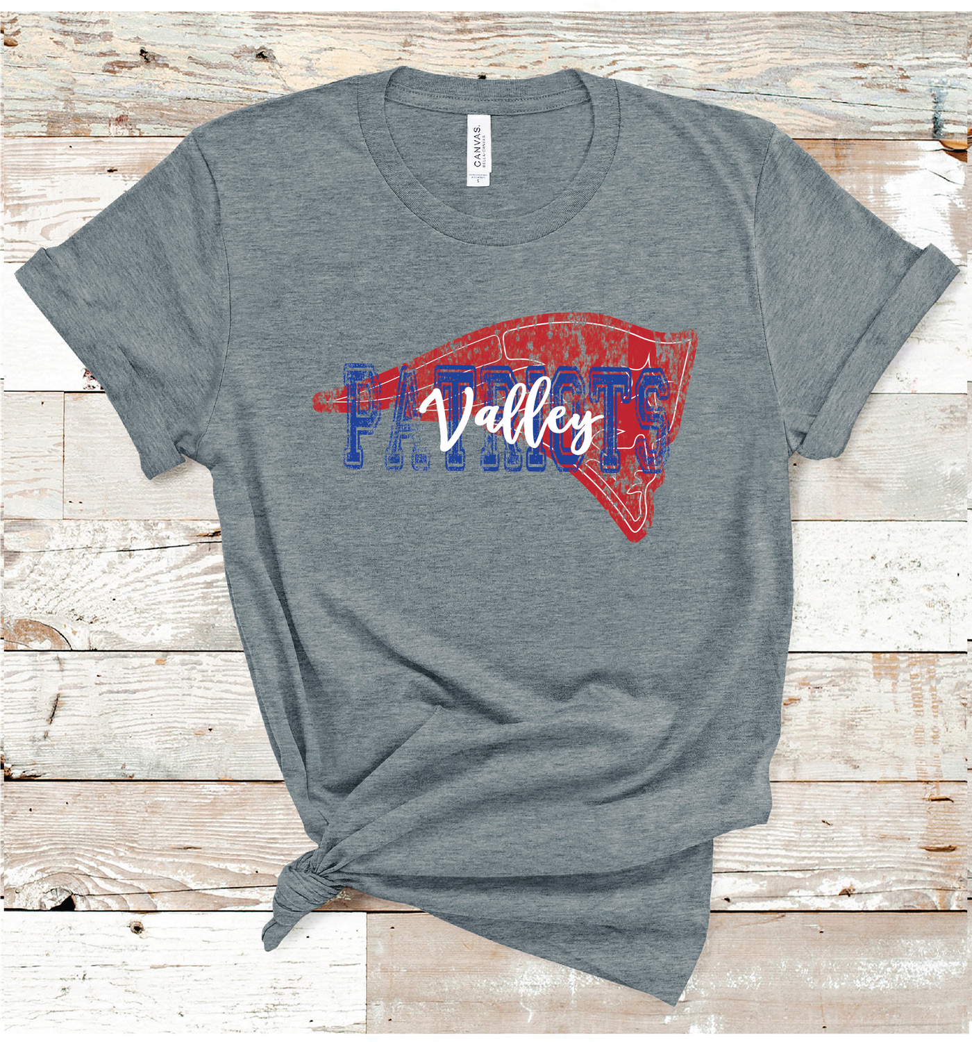 2024 VALLEY PATRIOTS VINTAGE MASCOT (DARK GRAY)
