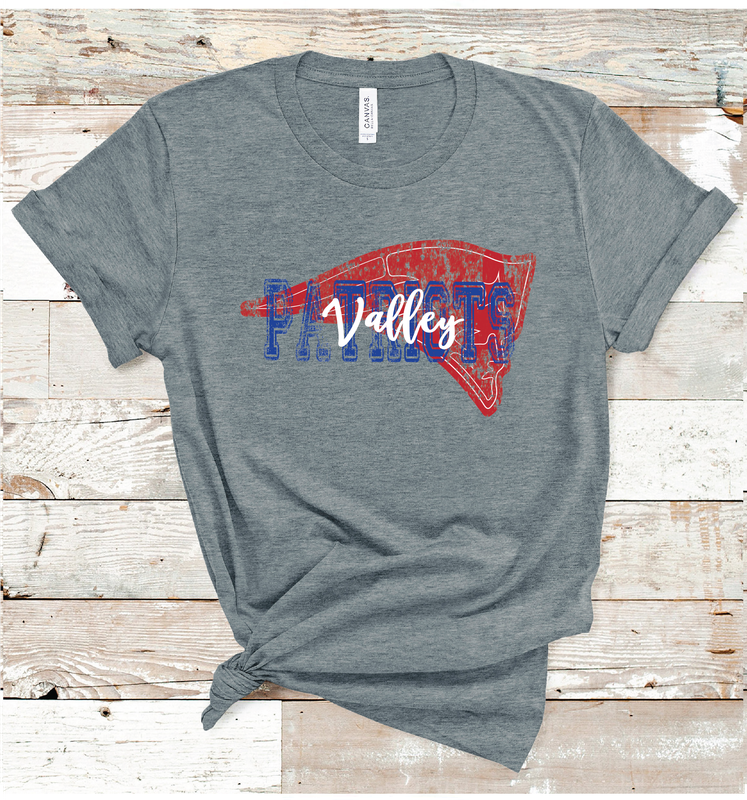 2024 VALLEY PATRIOTS VINTAGE MASCOT (DARK GRAY)