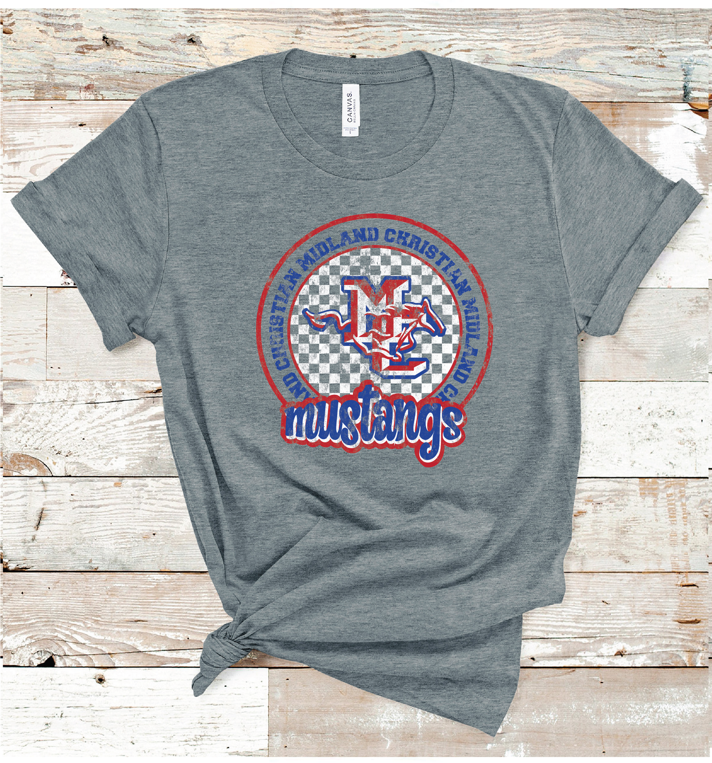 2024 MIDLAND CHRISTIAN CHECKERED CIRCLE  (DARK GRAY)