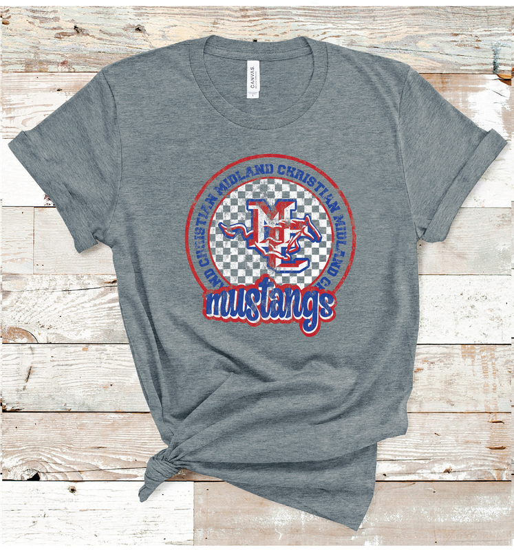 2024 MIDLAND CHRISTIAN CHECKERED CIRCLE  (DARK GRAY)
