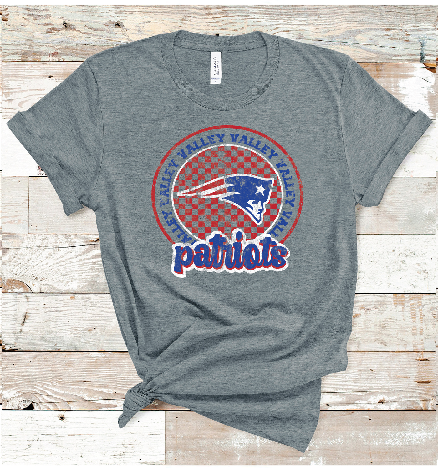 2024 VALLEY PATRIOTS CHECKERED CIRCLE (DARK GRAY)