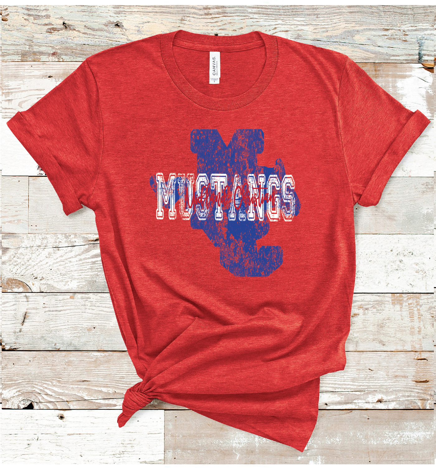 2024 MIDLAND CHRISTIAN VINTAGE MASCOT (HEATHER RED)