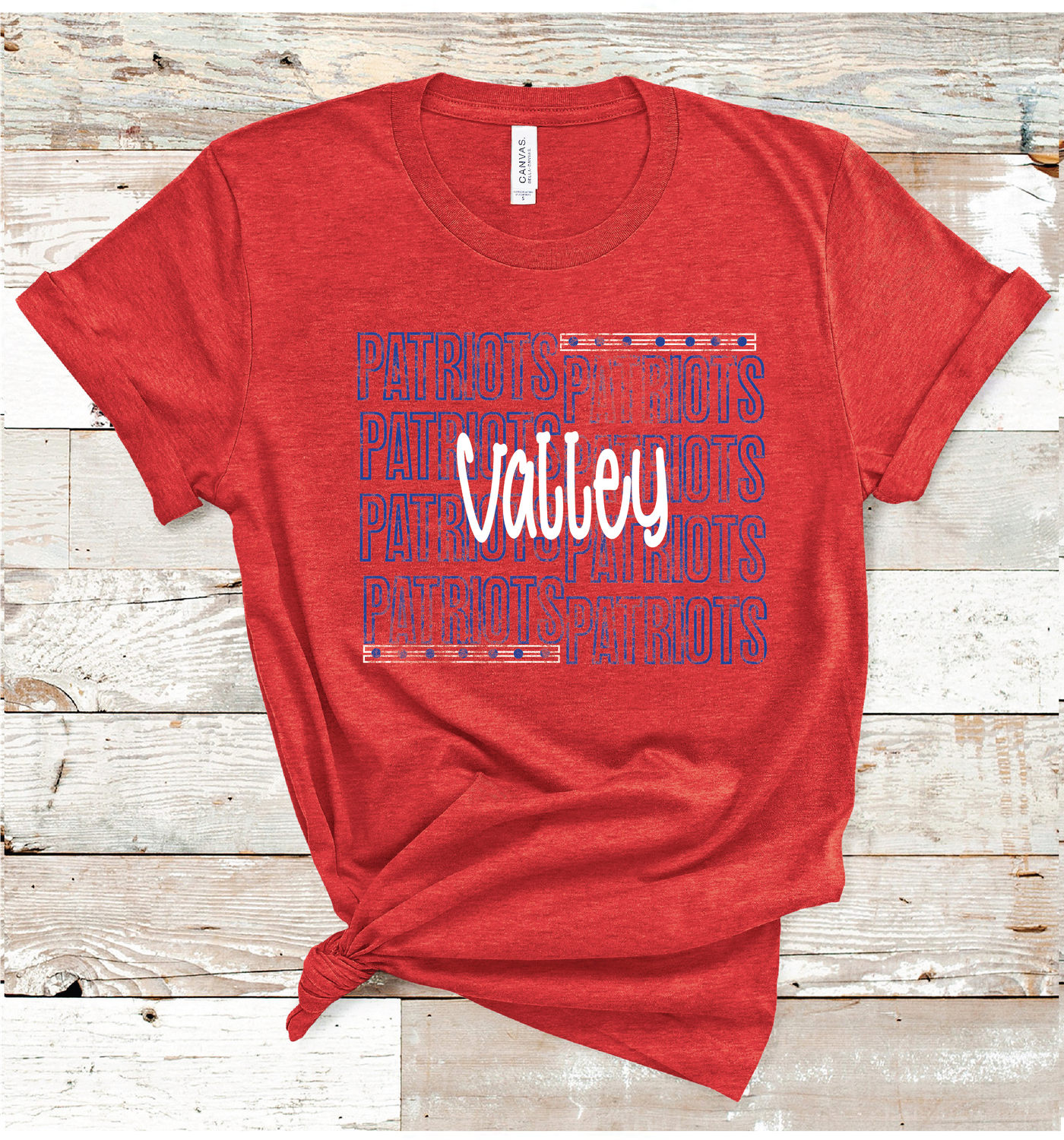 2024 VALLEY PATRIOTS OUTLINE (HEATHER RED)