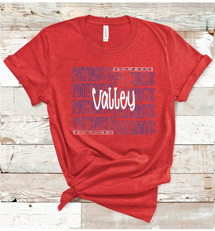 2024 VALLEY PATRIOTS OUTLINE (HEATHER RED)