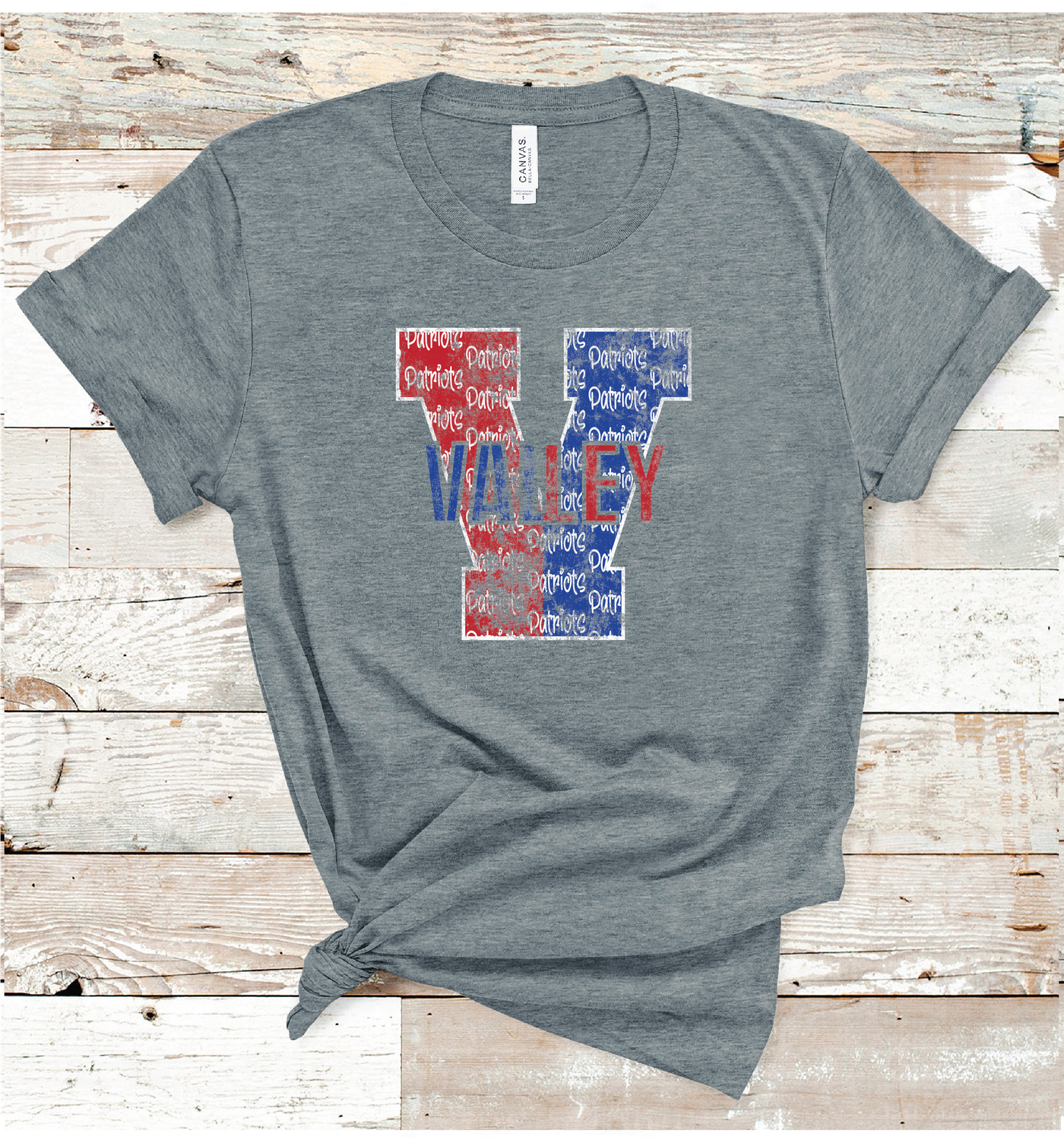 2024 VALLEY PATRIOTS LETTER (DARK GRAY)