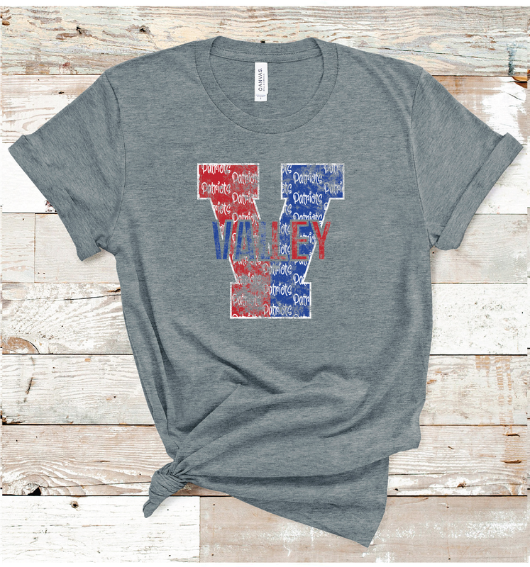 2024 VALLEY PATRIOTS LETTER (DARK GRAY)
