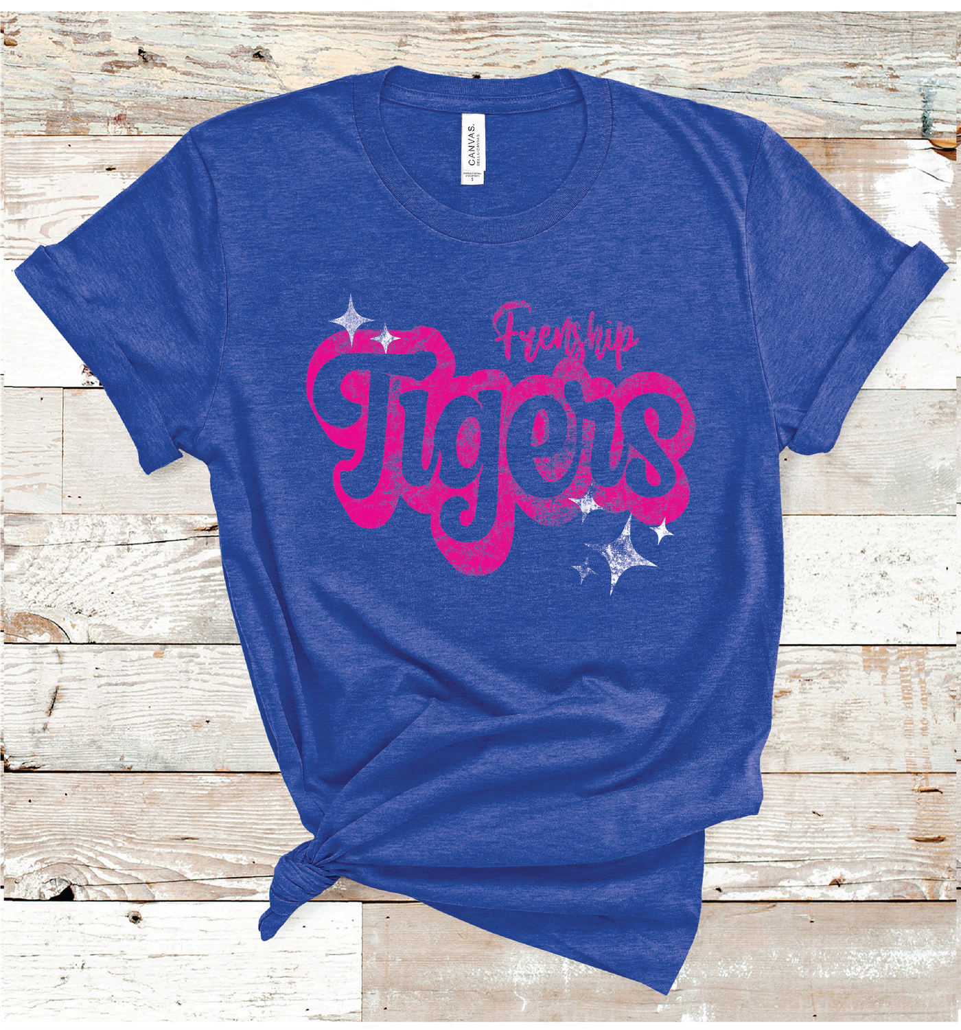 2024 FRENSHIP TIGERS PINK WORDING (HEATHER BLUE)
