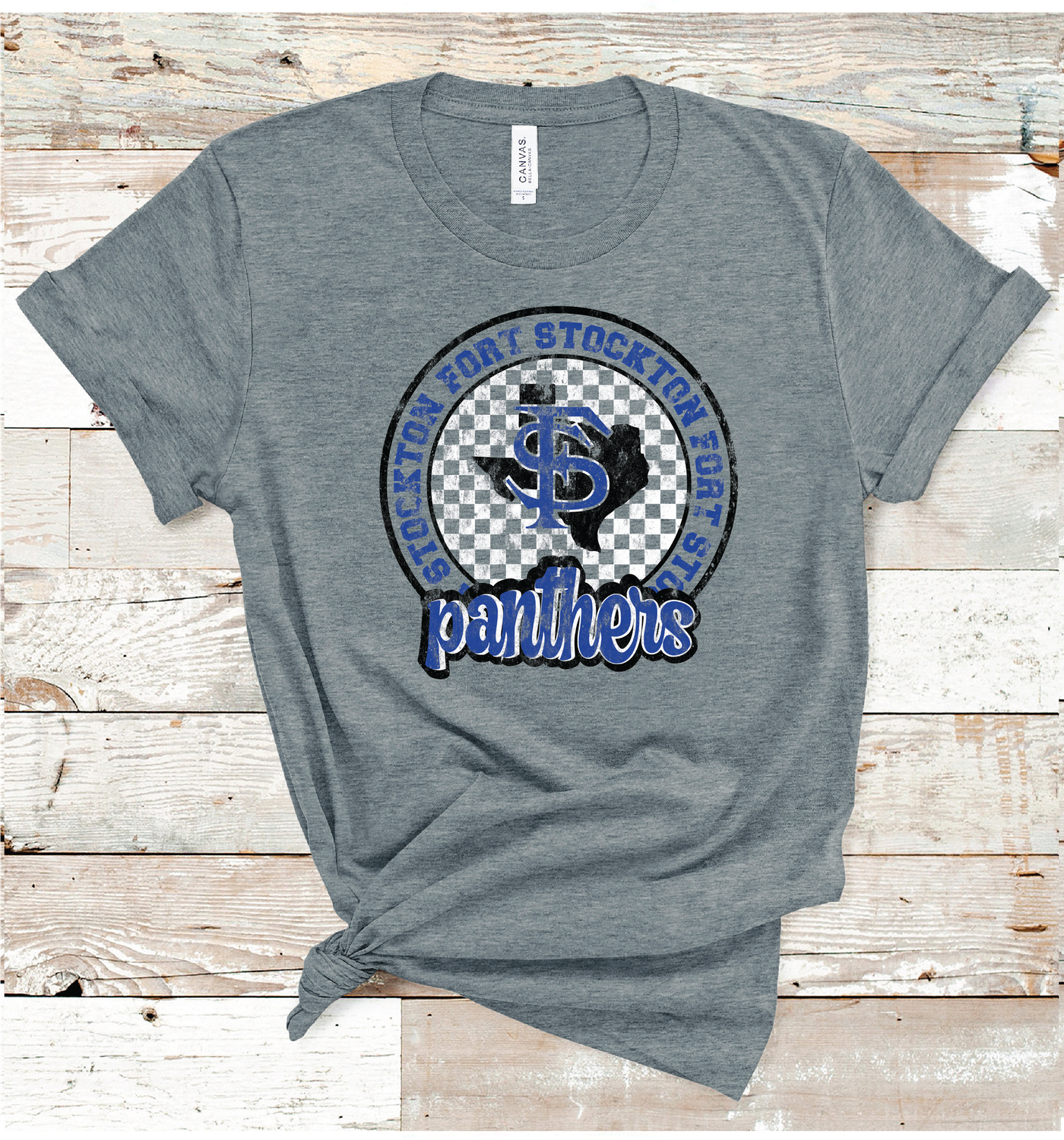 2024 FORT STOCKTON CHECKERED CIRCLE (DARK GRAY)
