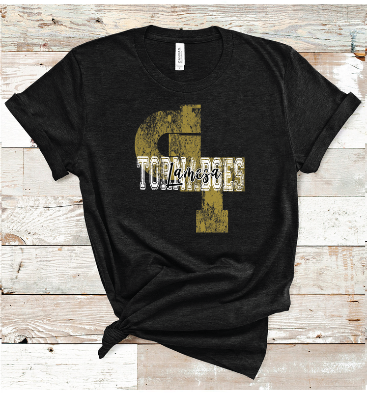 2024 LAMESA TORNADOES VINTAGE MASCOT (HEATHER BLACK)