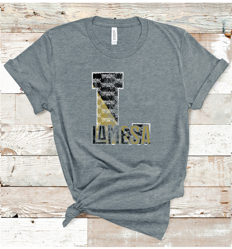 2024 LAMESA TORNADOES LETER (DARK GRAY)
