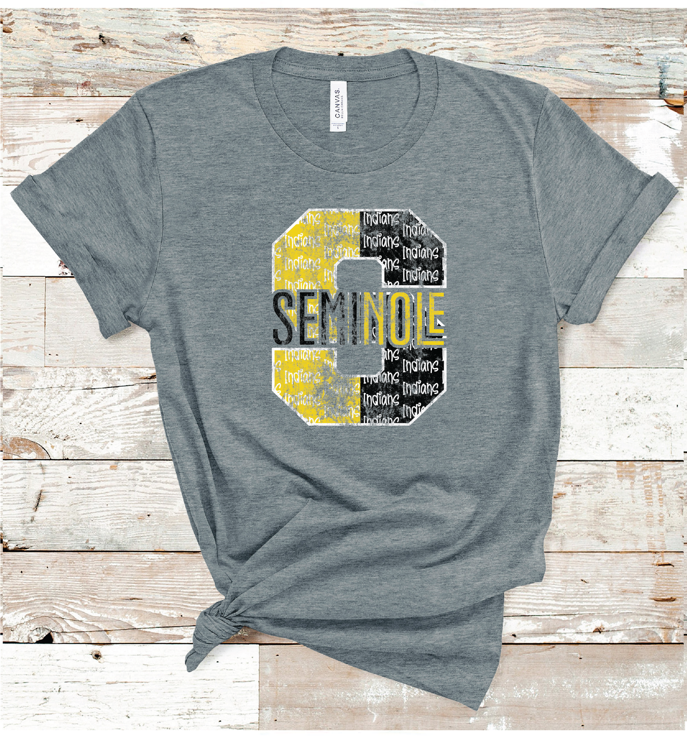 2024 SEMINOLE INDIANS LETTER (DARK GRAY)