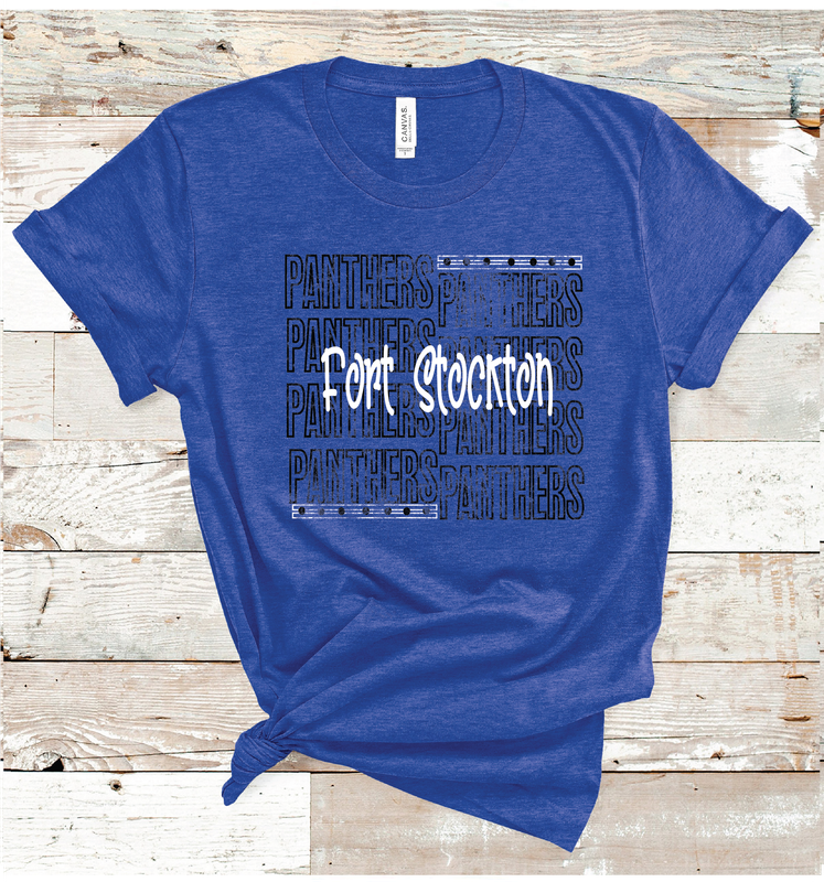 2024 FORT STOCKTON PANTHERS OUTLINE (HEAHTER BLUE)