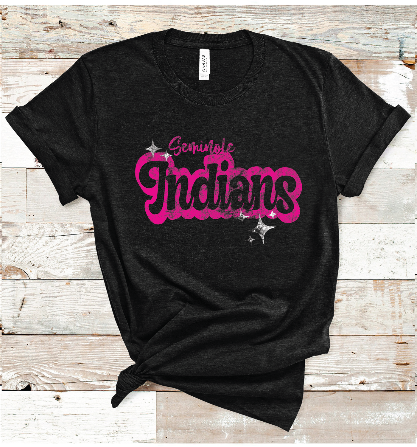 2024 SEMINOLE INDIANS PINK WORDING (HEATHER BLACK)