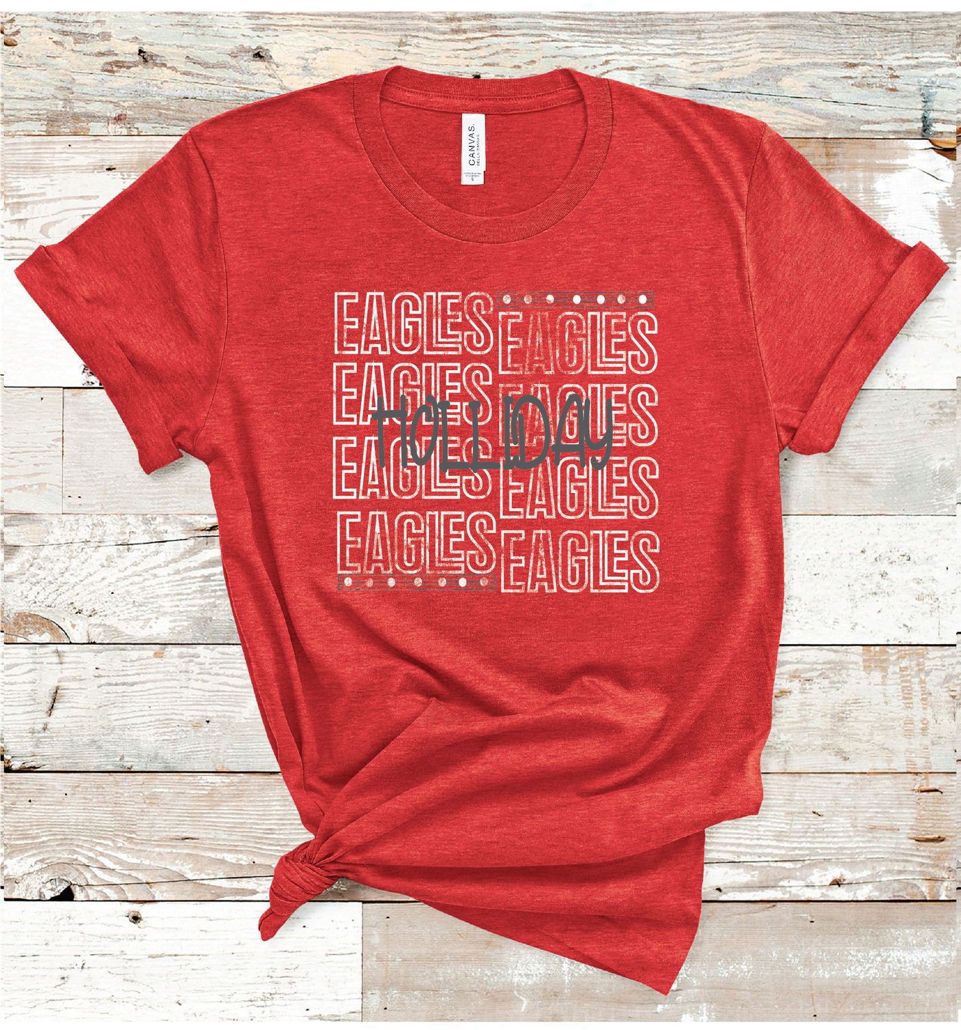 2024 HOLLIDAY EAGLES OUTLINE (HEATHER RED)