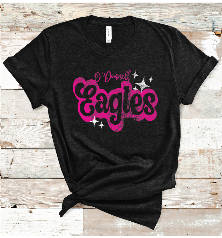 2024 O&#39;DONNELL EAGLES PINK WORDING  (HEATHER BLACK)