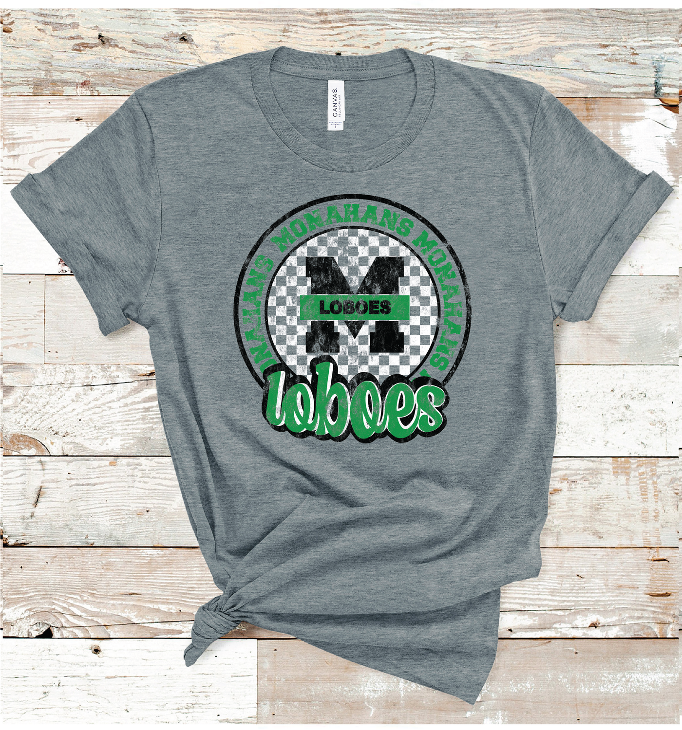 2024 MONAHANS CHECKERED CIRCLE  (DARK GRAY)