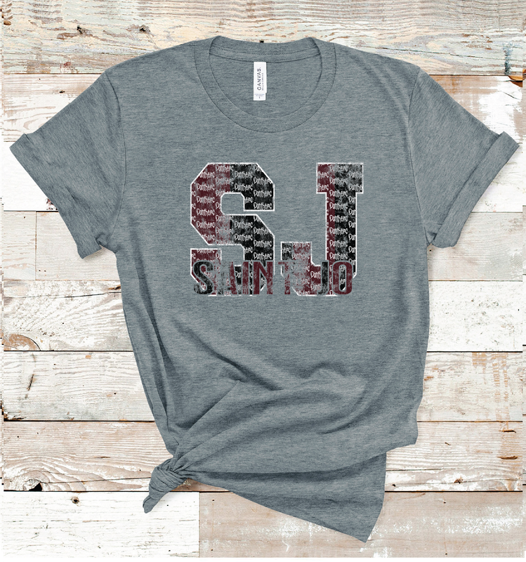 2024 SAINT JO PANTHERS LETTER (DARK GRAY)