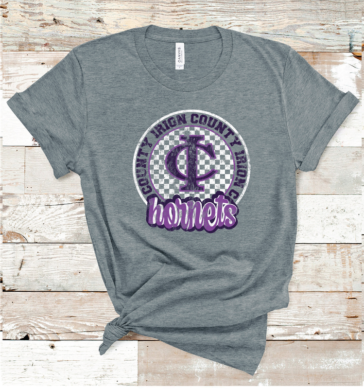 2024 IRION COUNTY CHECKERED CIRCLE (DARK GRAY)