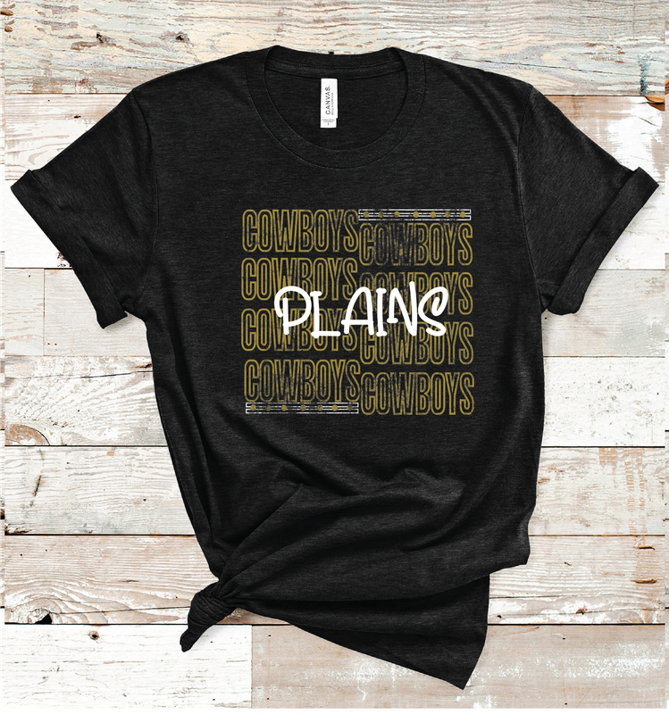 2024 PLAINS COWBOYS OUTLINE  (HEATHER BLACK)