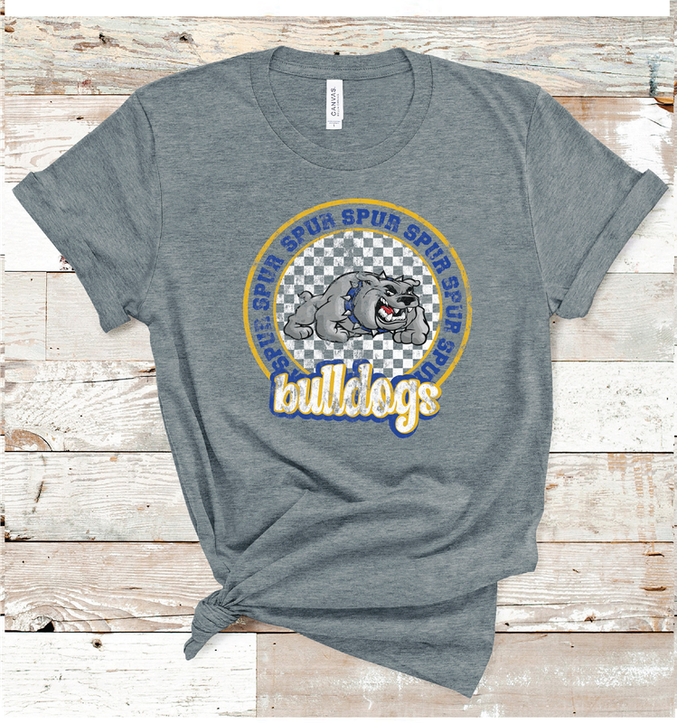2024 SPUR CHECKERED CIRCLE  ( DARK GRAY)