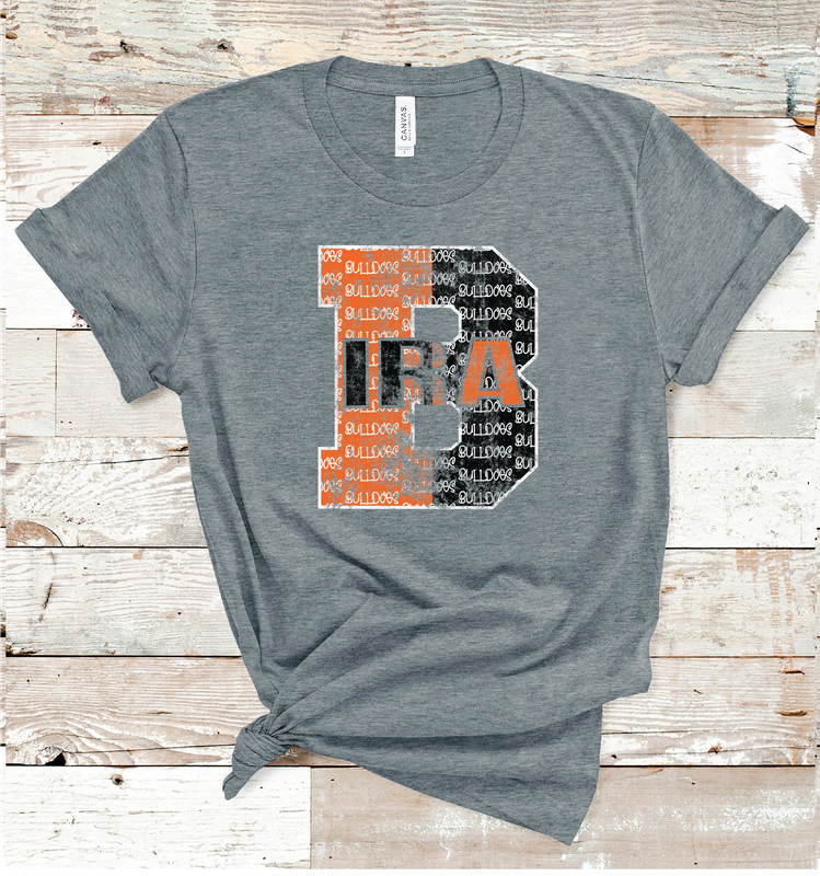 2024 IRA BULLDOGS LETTER ( DARK GRAY)