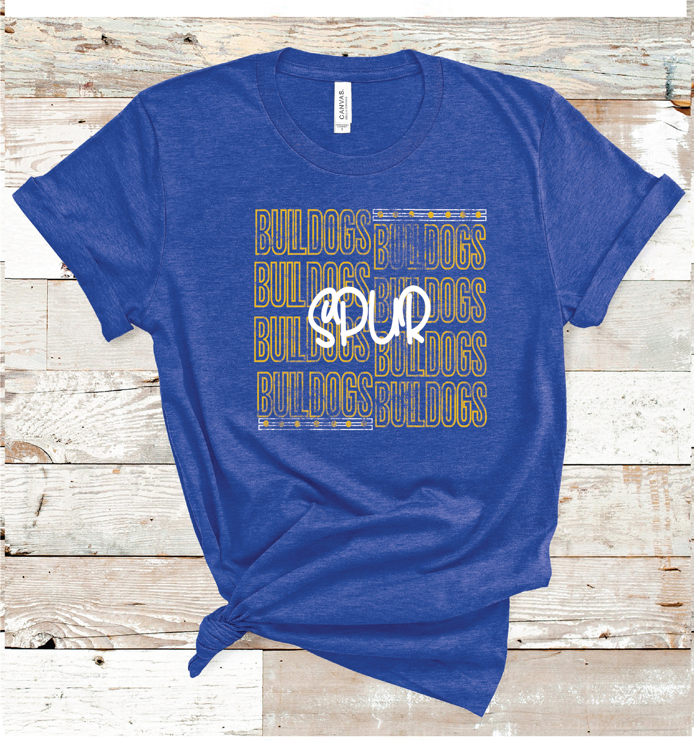 2024 SPUR BULLDOGS OUTLINE ( HEATHER BLUE)