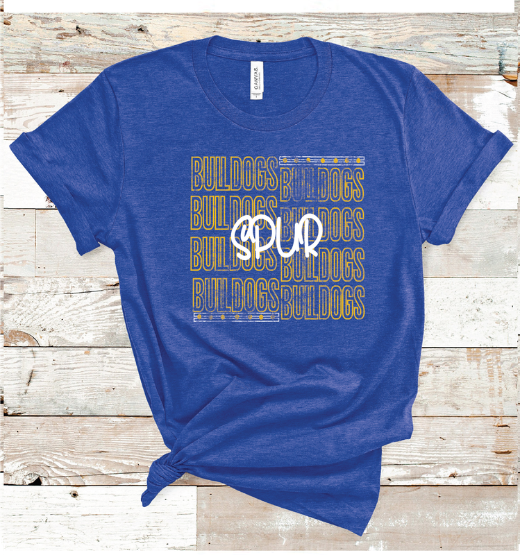 2024 SPUR BULLDOGS OUTLINE ( HEATHER BLUE)