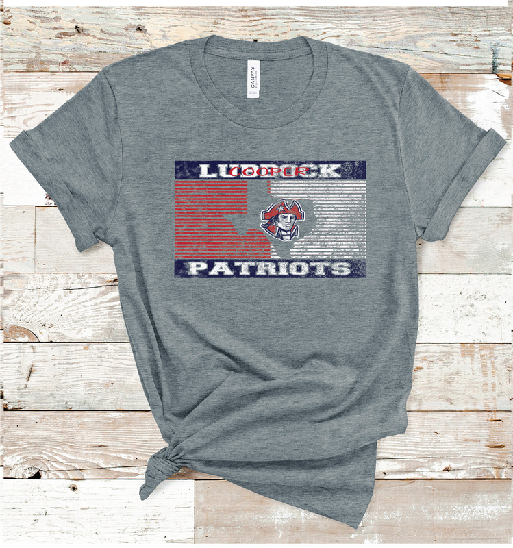 2024 LUBBOCK COOPER PATRIOTS TX STRIPE ( B D GRAY)
