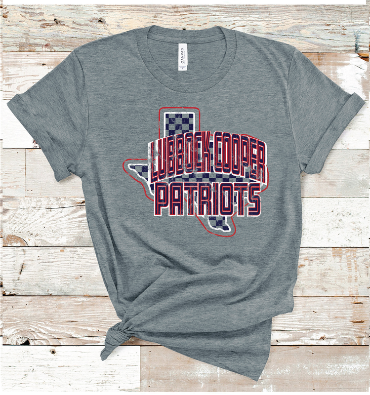 2024 LUBBOCK COOPER PATRIOTS DBL TEXAS ( DARK GRAY)