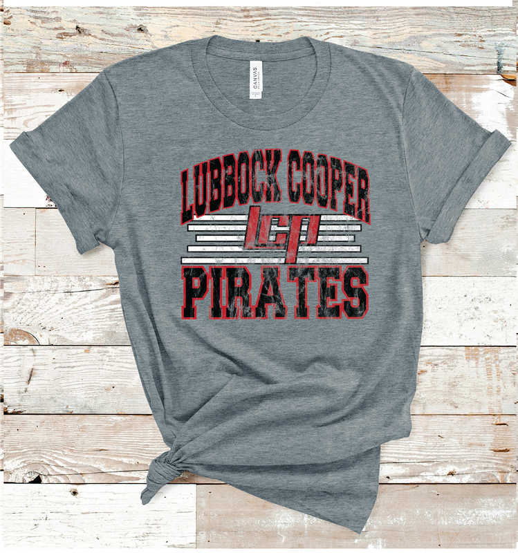 2024 LUBBOCK COOPER PIRATES OLD SCHOOL( DARK GRAY)