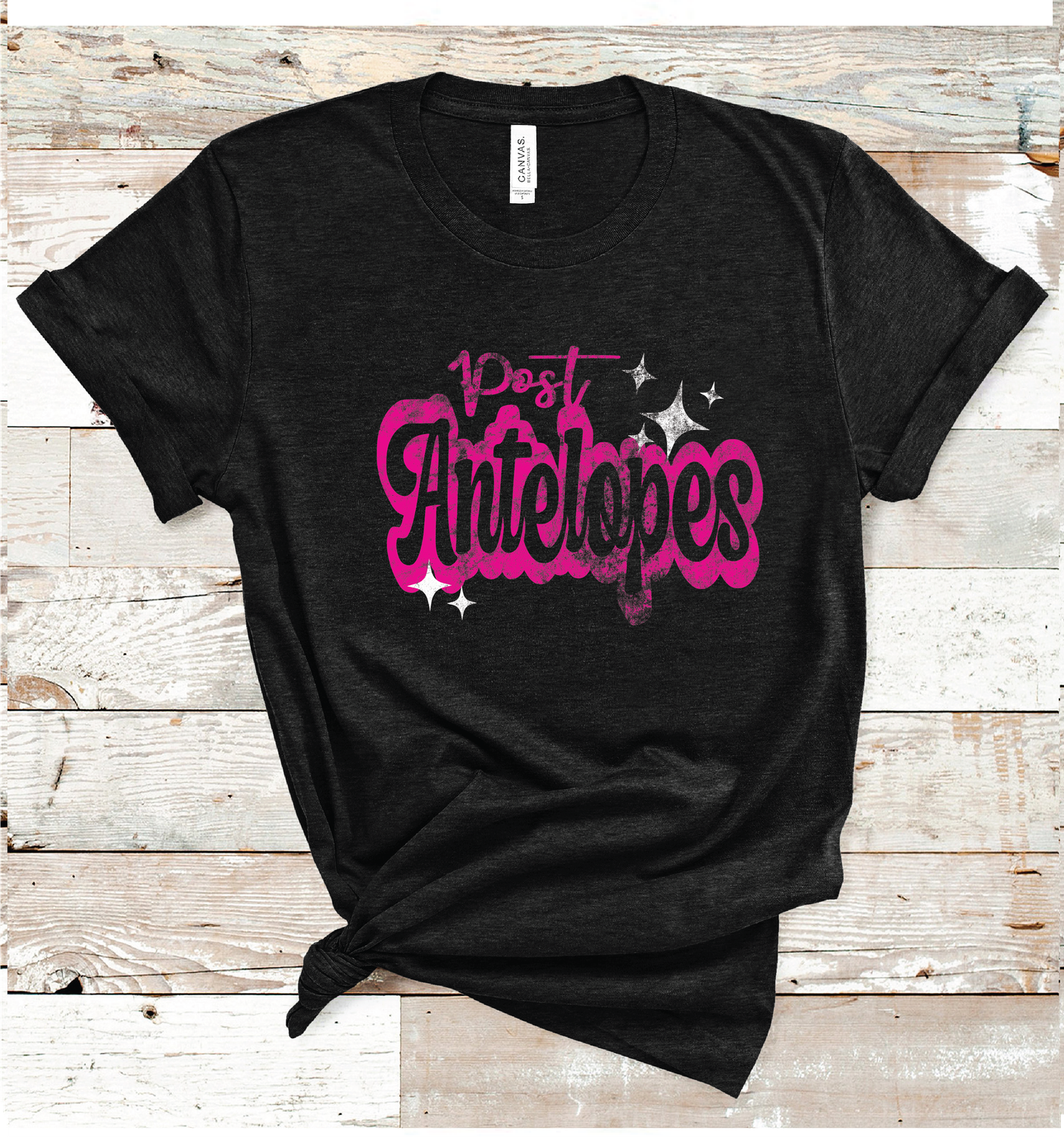 2024 POST ANTELOPES PINK WORDING ( HEATHER BLACK)