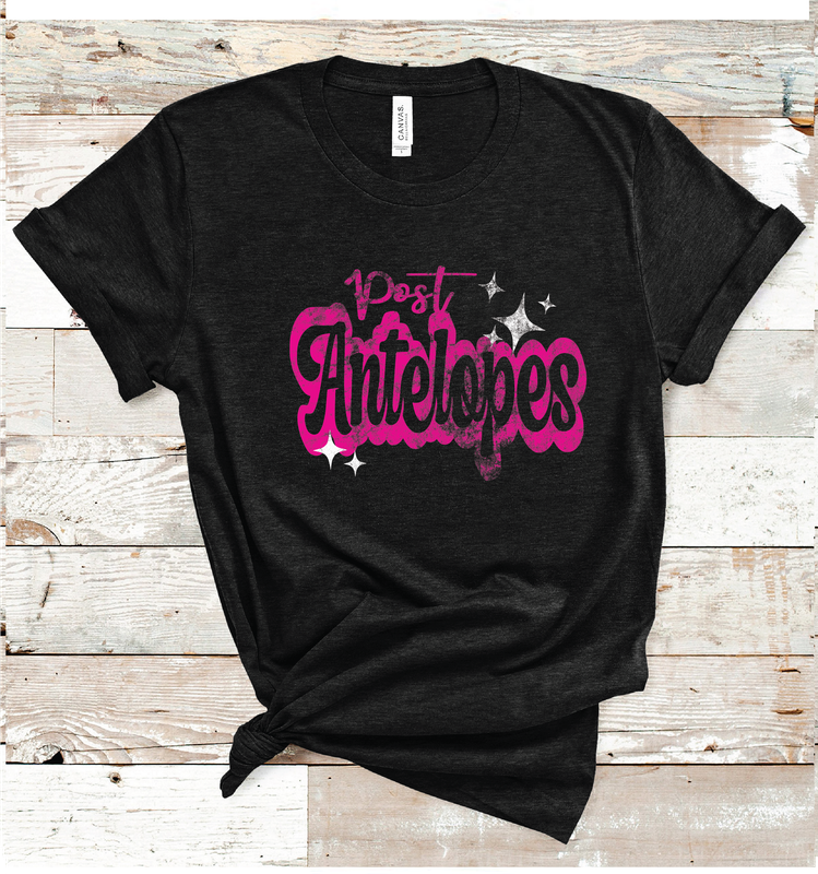 2024 POST ANTELOPES PINK WORDING ( HEATHER BLACK)