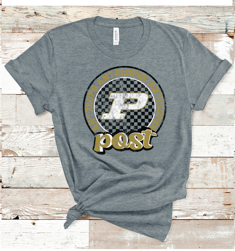 2024 POST ANTELOPES CHECKERED CIRCLE ( DARK GRAY)