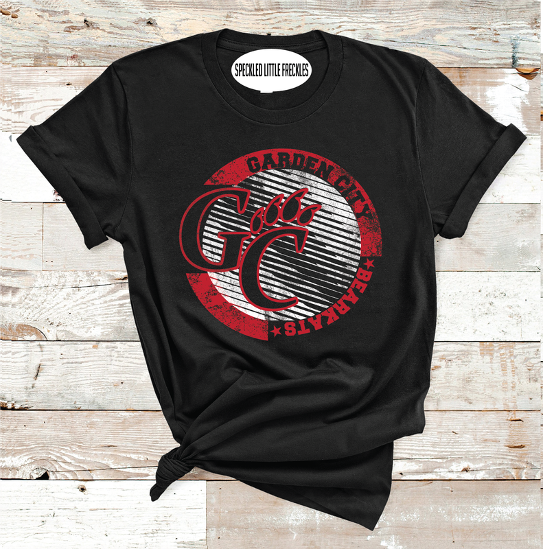 2025 GARDEN CITY STRIPE MASCOT CIRCLE  (HEATHER BLACK)