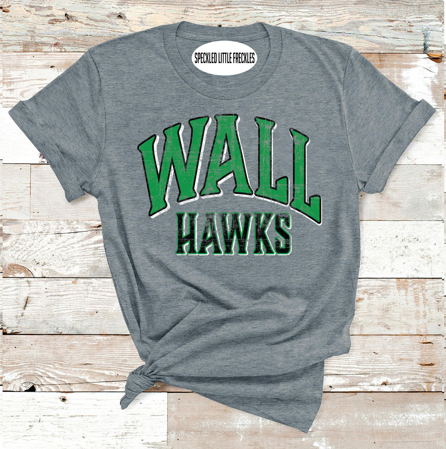 2025 WALL HAWKS SCHOOL COLORS  (DARK GRAY)