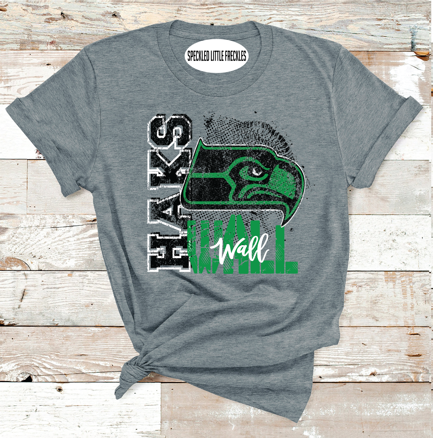 2025 WALL HAWKS VINTAGE MASCOT  (DARK GRAY)