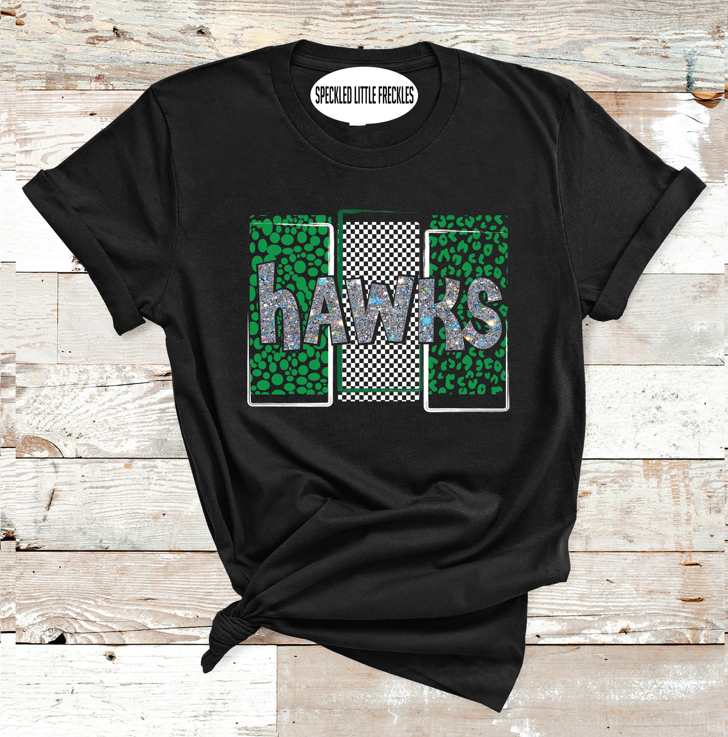 2025 WALL  HAWKS SQUARED  (HEATHER BLACK)