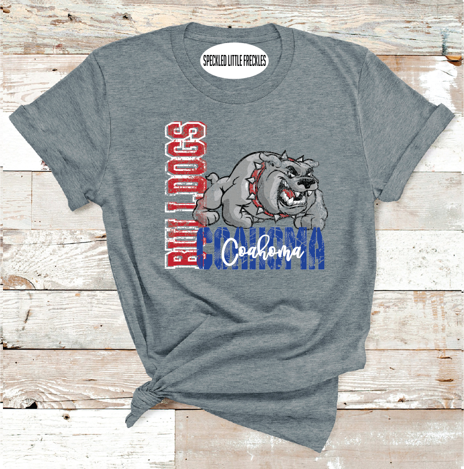 2025 COAHOMA  BULLDOGS VINTAGE  (DARK GRAY)
