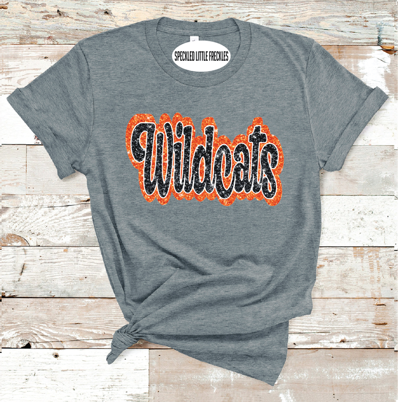2025 WINK WILDCATS FAUX GLITTER (DARK GRAY)