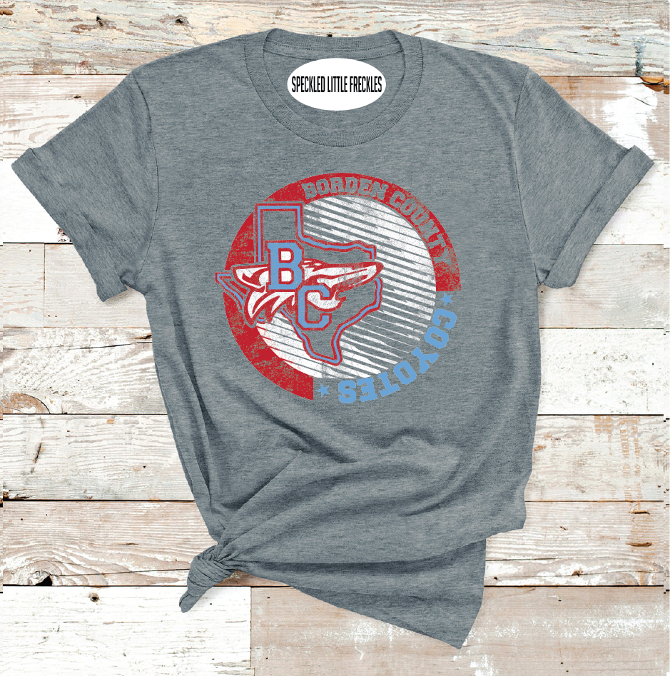 2025 BORDEN COYOTES  STRIPE CIRCLE (DARK GRAY)