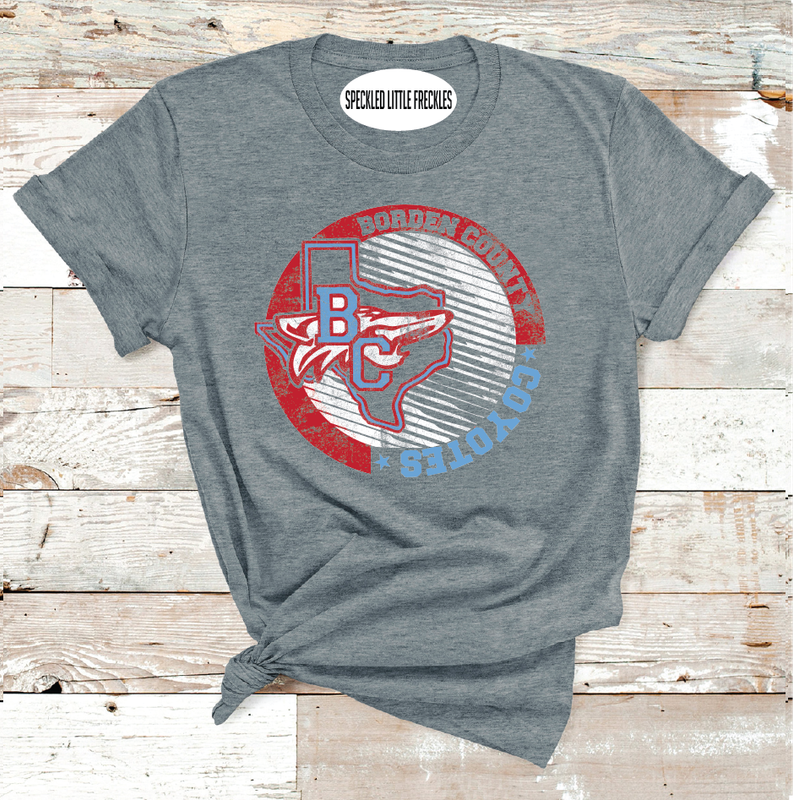 2025 BORDEN COYOTES  STRIPE CIRCLE (DARK GRAY)