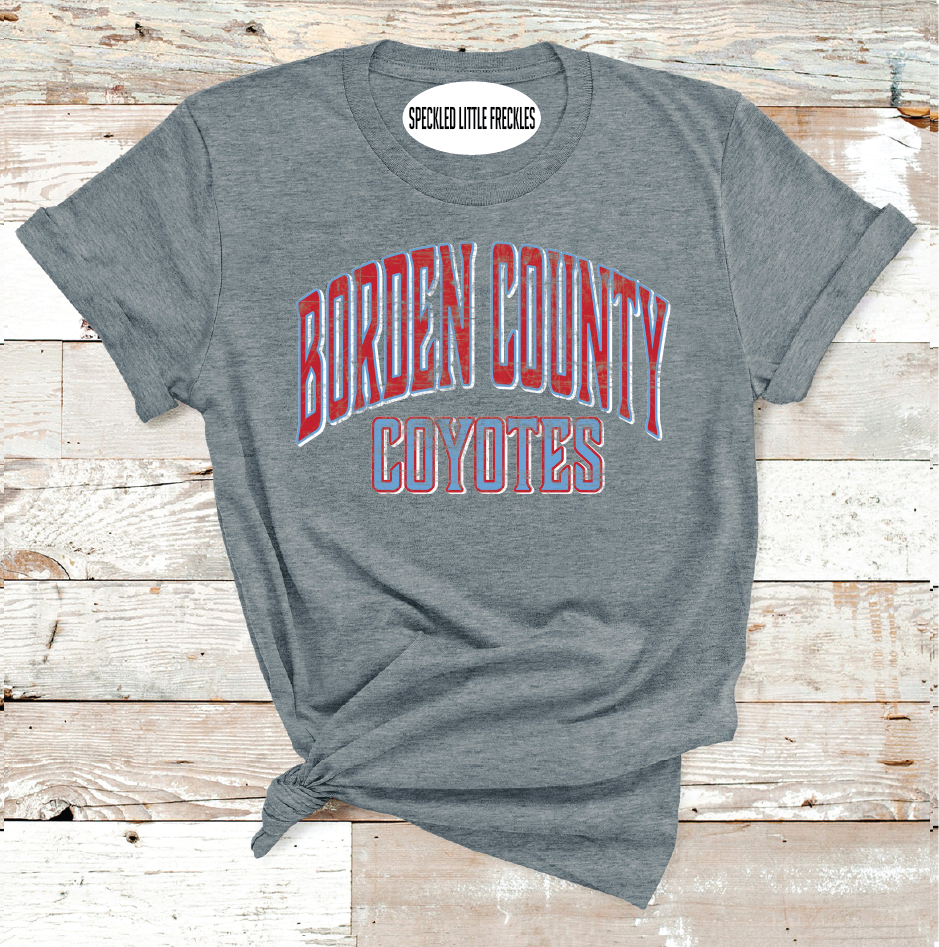 2025 BORDEN COYOTES SCHOOL COLORS (DARK GRAY)