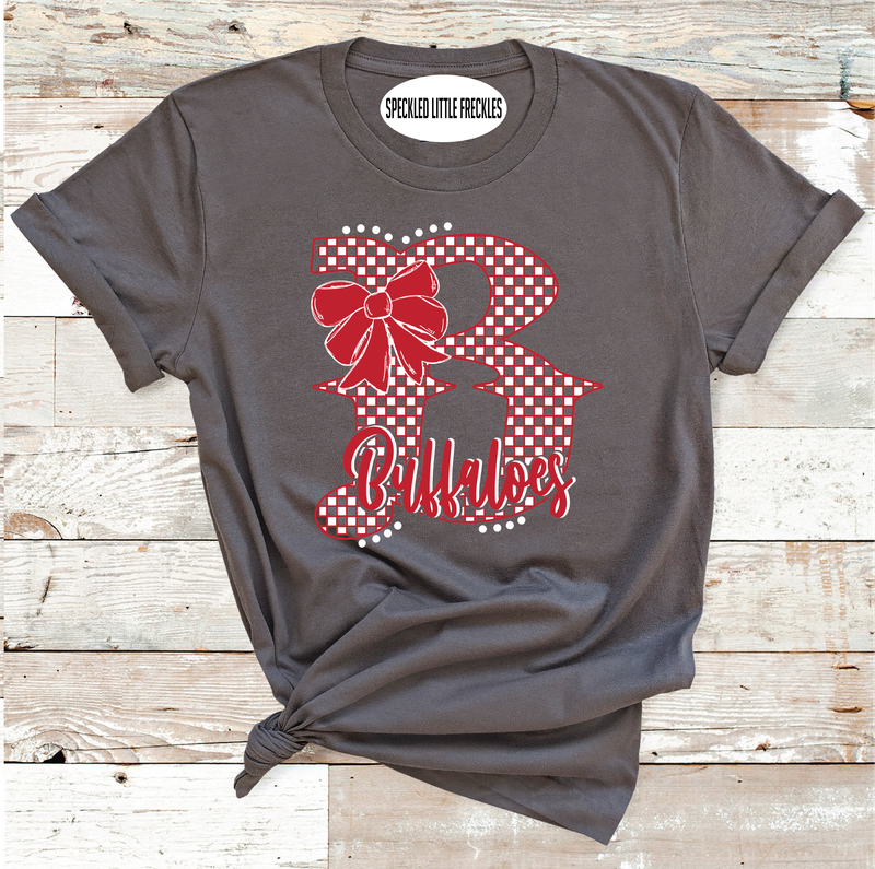 2025 STANTON BUFFALOES BOW LETTER  (CHARCOAL)