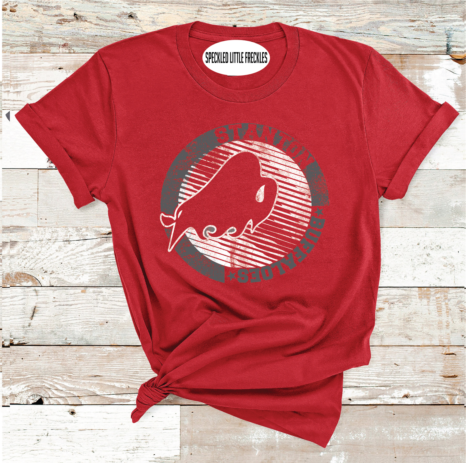 2025 STANTON BUFFALOES STRIPE CIRCLE  (HEATHER RED)