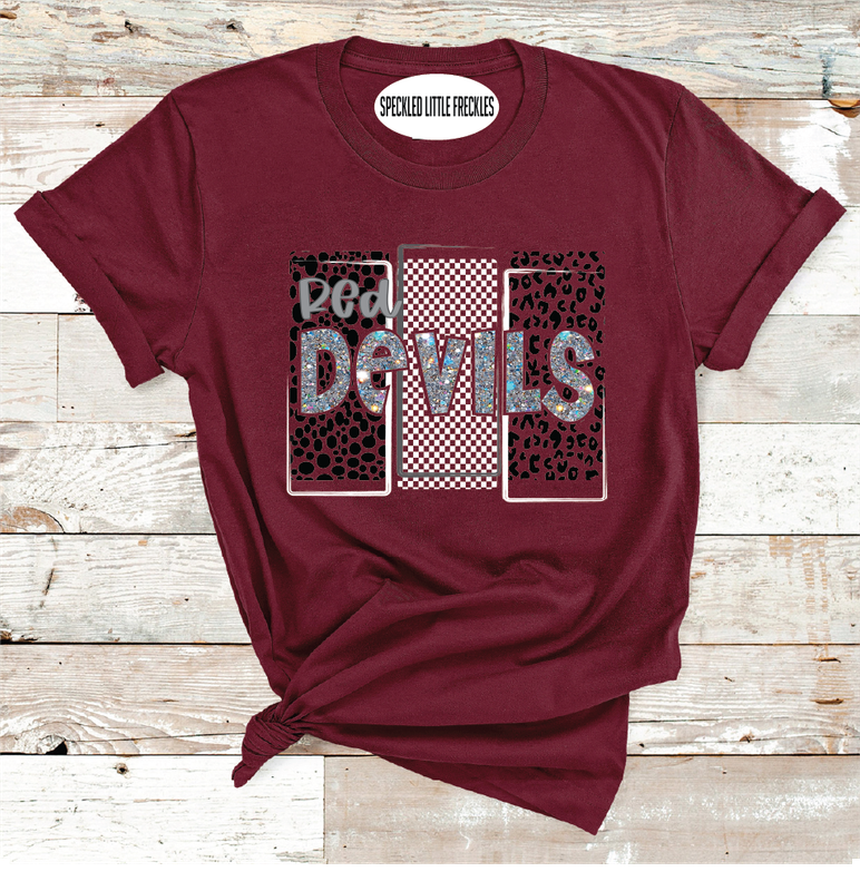 2025 RANKIN RED DEVILS SQUARED  (MAROON)