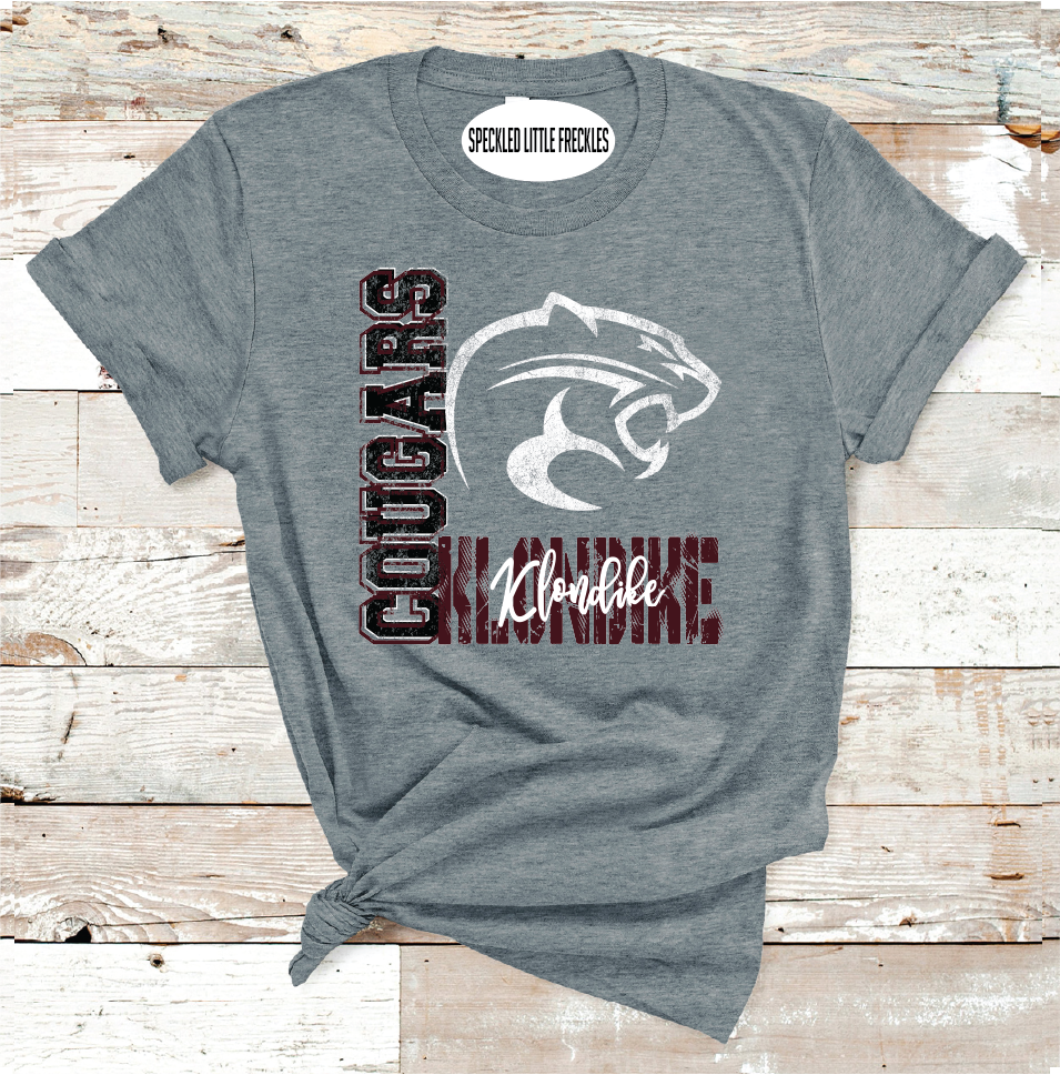 2025 KLONDIKE COUGARS VINTAGE (DARK GRAY)